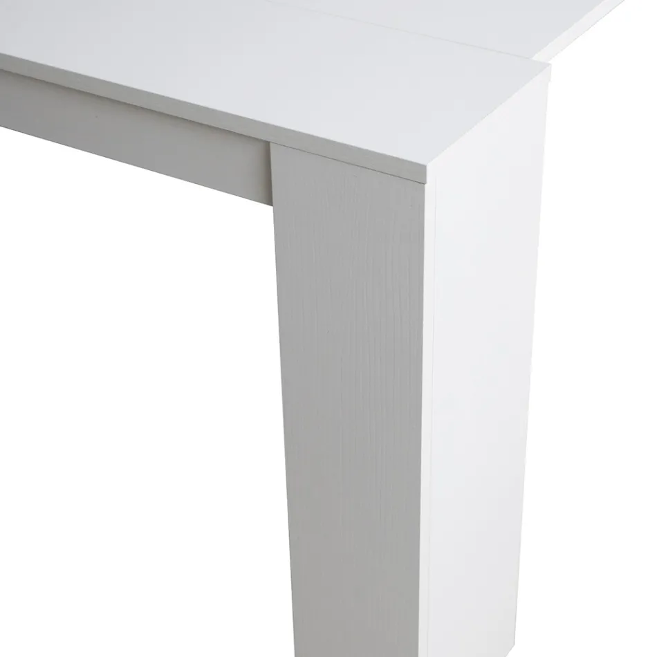Modern Extendable Console 296 cm in Melamine Wood Made in Italy - Ariella Viadurini