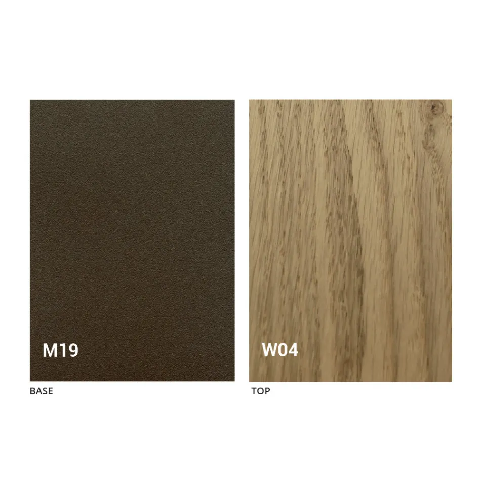 Extendable Modern Table Console in Oak Wood and Metal Made in Italy - Nappo Viadurini