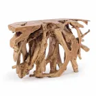 Modern Luxury Design Console in Natural Teak Roots - Carob Viadurini