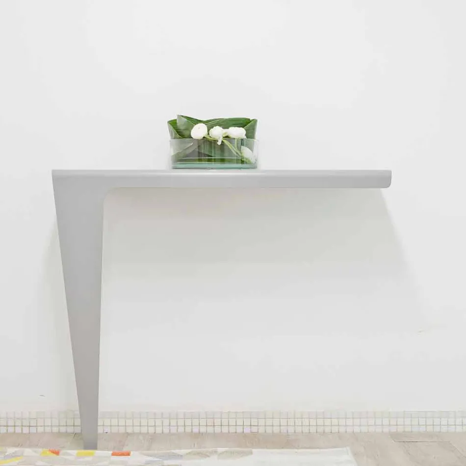 Modern Minimal Design Console in Colored Metal Made in Italy - Benjamin Viadurini