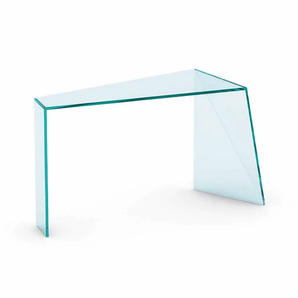 Console for Modern Entrance in Extralight Glass Made in Italy - Rosalia Viadurini