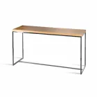 Rectangular console in wood and metal 100% Made in Italy Flora Viadurini