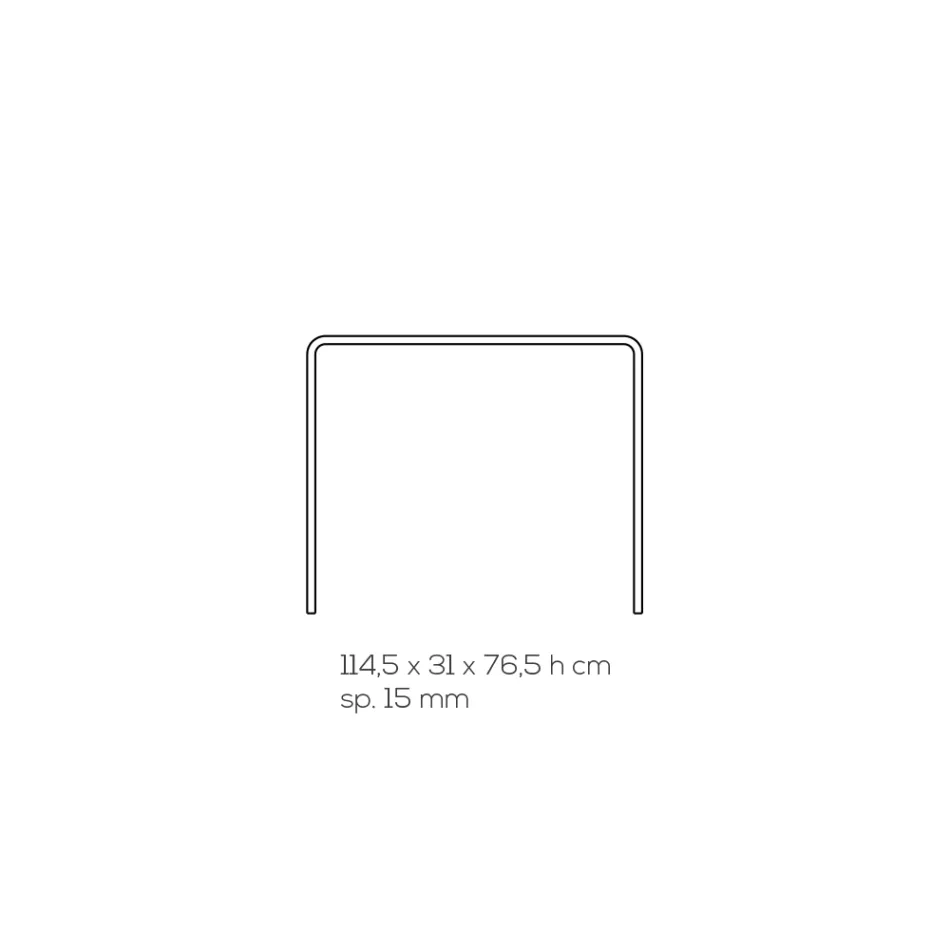 Lounge Console in Minimal Transparent Acrylic Crystal - Amedea Viadurini