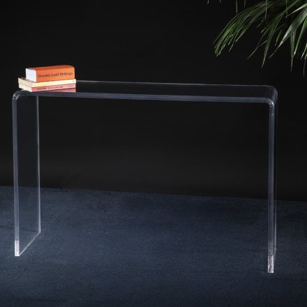 Lounge Console in Minimal Transparent Acrylic Crystal - Amedea Viadurini