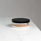 Italian Luxury Laminated Marble Centerpiece Container - Leonida Viadurini