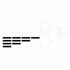 Spice Container with Cap in White and Black Corian 5 Finishes - Spicy Viadurini