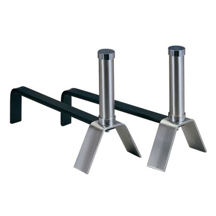 Pair of Firewood Andirons Height 28 cm Made in Italy - Bracelet Viadurini