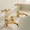 Pair of Vintage Brass Basin Taps Made in Italy - Katerina