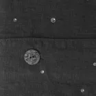 Black Linen Duvet Cover with Crystals for Luxury Double Bed - Damante Viadurini