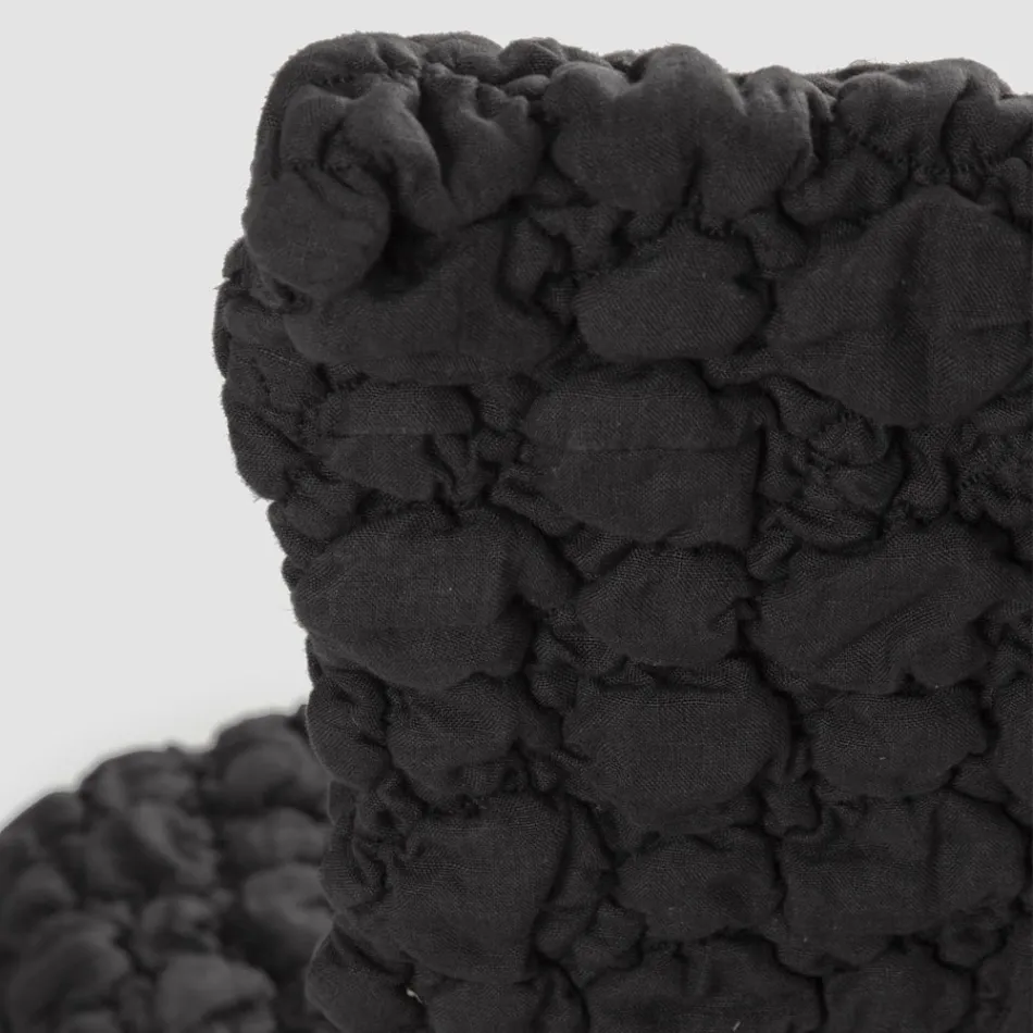 Elegant Chair Cover with Backrest for Lounge in Embroidered Linen - Panteo Viadurini