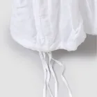 Elegant Chair Cover with Backrest for Lounge in Embroidered Linen - Panteo Viadurini