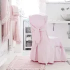 Elegant Chair Cover for Lounge in Colored Cotton with Backrest - Filippa Viadurini