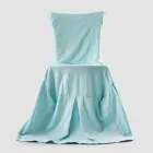 Elegant Chair Cover for Lounge in Colored Cotton with Backrest - Filippa Viadurini