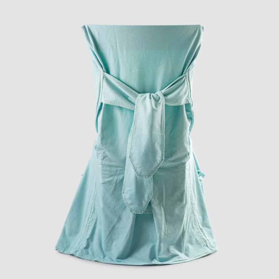 Elegant Chair Cover for Lounge in Colored Cotton with Backrest - Filippa Viadurini