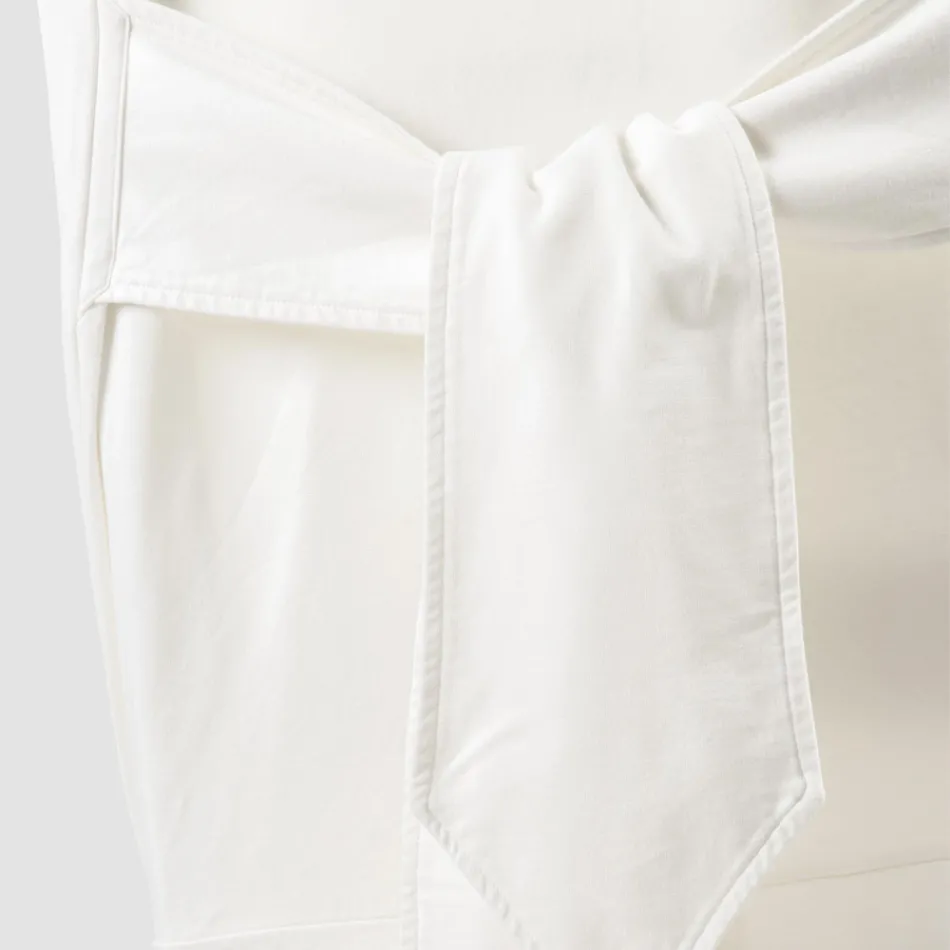 Elegant Chair Cover for Lounge in Colored Cotton with Backrest - Filippa Viadurini