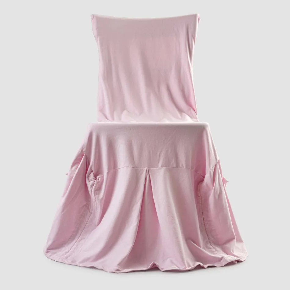 Elegant Chair Cover for Lounge in Colored Cotton with Backrest - Filippa Viadurini