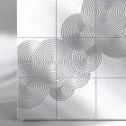 Modern design 8-door sideboard Ardesia, white, black or gold Viadurini