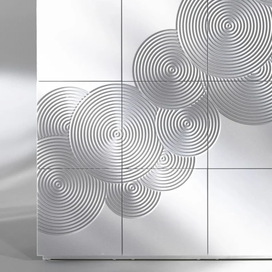 Modern design 8-door sideboard Ardesia, white, black or gold Viadurini