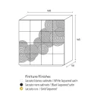 Modern design 8-door sideboard Ardesia, white, black or gold Viadurini