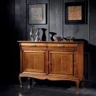 Classic Lounge Sideboard in Walnut Wood Made in Italy - Helisa Viadurini