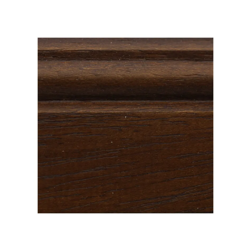 Classic Sideboard in Tanganyika Wood with 6 Drawers and 2 Doors Made in Italy - Bragi Viadurini