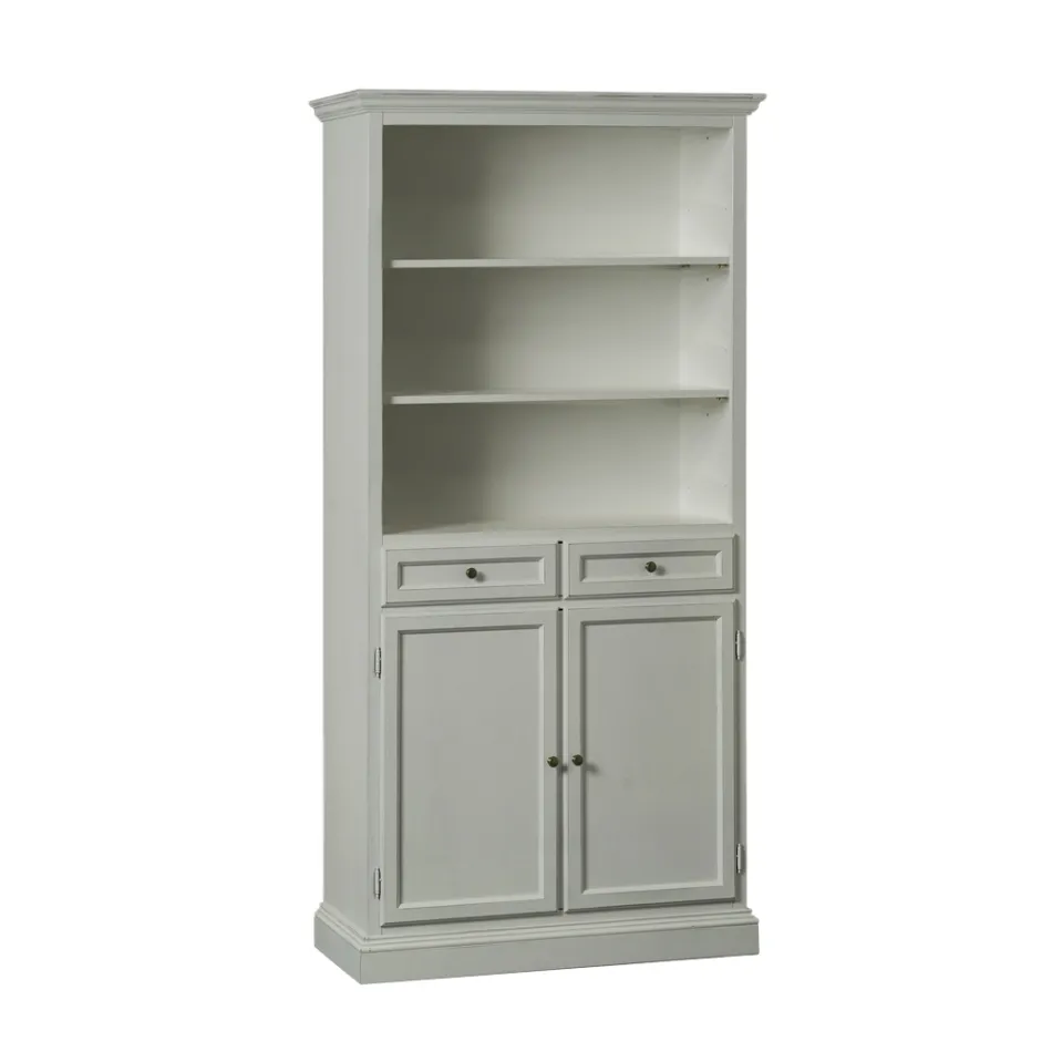 Sideboard with 2 Doors, 2 Drawers and 2 Open Shelves Made in Italy - Camene Viadurini