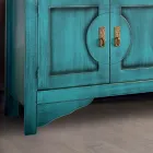 Sideboard with 3 Doors and 3 Drawers in Different Finishes Made in Italy - Ganesha Viadurini