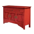 Sideboard with 3 Doors and 3 Drawers in Different Finishes Made in Italy - Ganesha Viadurini