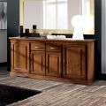 Sideboard with 4 Doors and 2 Drawers in Bassano Wood Made in Italy - Tanit