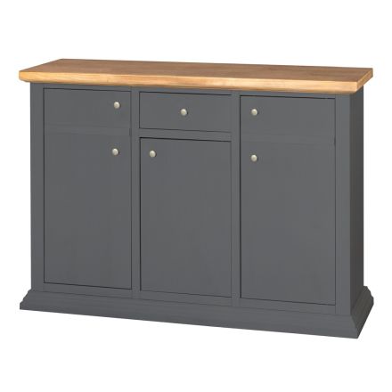 Sideboard with Structure in Veneered Wooden Particles Made in Italy - Odino Viadurini