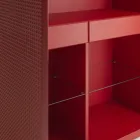 Living Room Sideboard with 2 Doors in Diamond Finish Made in Italy - Sagittario Viadurini