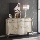 Lounge Sideboard in Walnut or White Wood Made in Italy - Ottaviano Viadurini