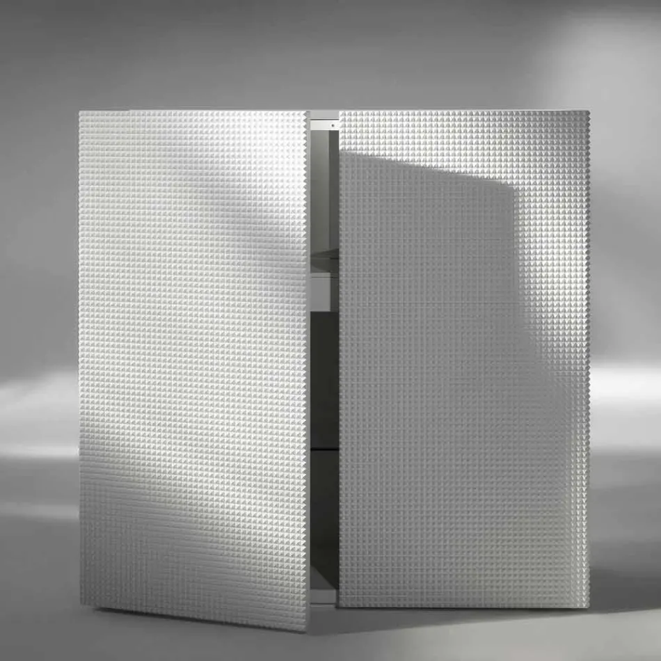 Design sideboard with 2 white, black or gold flora models Viadurini