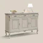 Luxury Wooden Sideboard with Doors and Drawers Made in Italy - Cheverny Viadurini