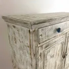 Solid Spruce Wood Sideboard with Internal Shelves Made in Italy - Pierrot Viadurini