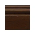 Sideboard in Patinated Walnut Finish Wood with Lily Decoration Made in Italy - Cherry Viadurini