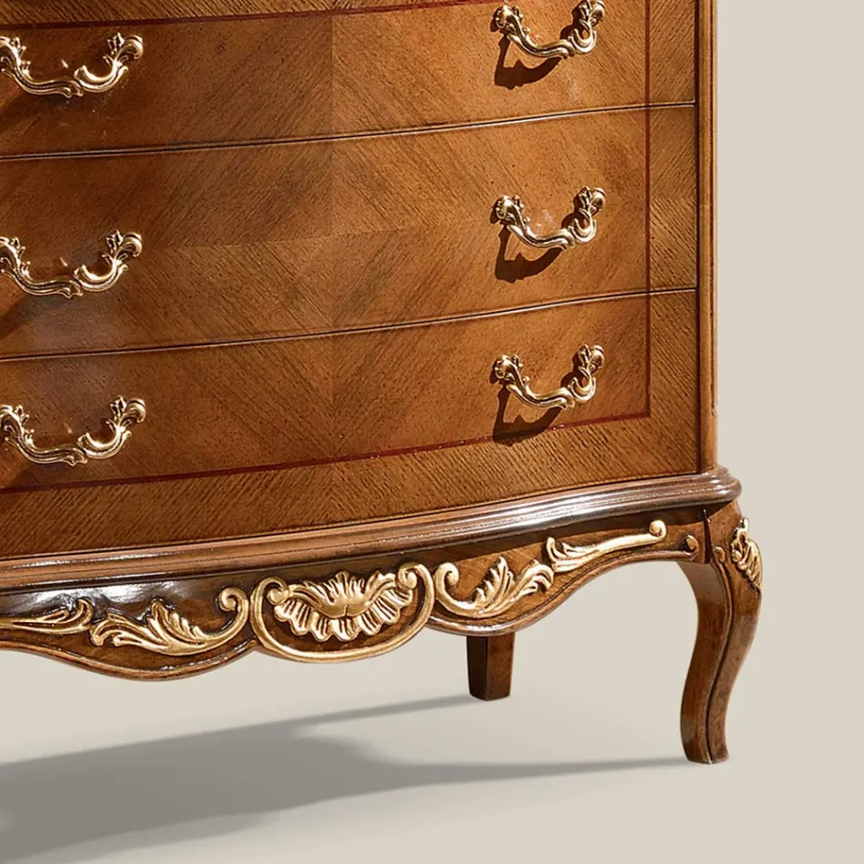 Classic Lounge Sideboard White Wood or Walnut Made in Italy - Chantilly Viadurini