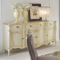 Luxury Lounge Sideboard in Classic Made in Italy Wood - Caligola