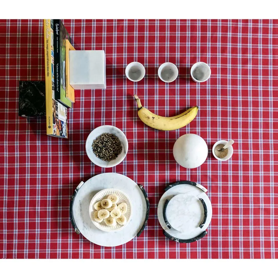 Cube Design Paperweight in Satin White Carrara Marble Made in Italy - Qubo Viadurini