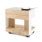 Outdoor Kitchen 96x70x93 cm Made of Solid Teak and Aluminium - Refined Viadurini