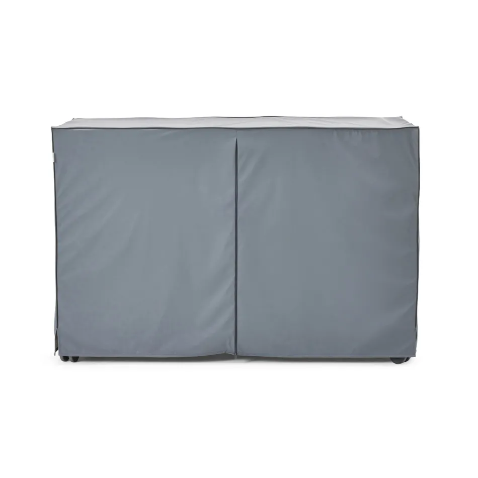 Outdoor Kitchen 96x70x93 cm Made of Solid Teak and Aluminium - Refined Viadurini