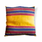 Unique Hand Painted Italian Hemp Cushion - Brands Viadurini