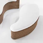 Garden Daybad in Polyrattan Fibre 2 Elements - Woman Viadurini