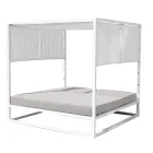 Outdoor Daybed with Reclining White Aluminium Structure - Jurica Viadurini