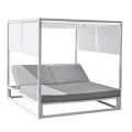 Reclining Outdoor Daybed with White Aluminium Structure - Jurica