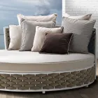 Outdoor Daybed in Aluminium and Hand Woven Fabric - Reda Viadurini
