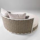 Outdoor Daybed in Aluminium and Hand Woven Fabric - Reda Viadurini