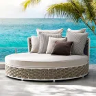 Outdoor Daybed in Aluminium and Hand Woven Fabric - Reda Viadurini