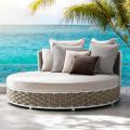 Outdoor Daybed in Aluminium and Hand Woven Fabric - Reda