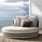 Outdoor Daybed in Aluminium and Hand Woven Fabric - Reda Viadurini
